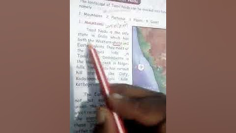 Physical features of Tamil Nadu