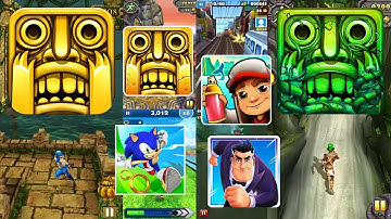 Temple Run Vs Temple Run 2 Vs Sonic Dash Vs Subway Surfers Vs Agent Dash Vs Temple Run 2 Lost Jungle