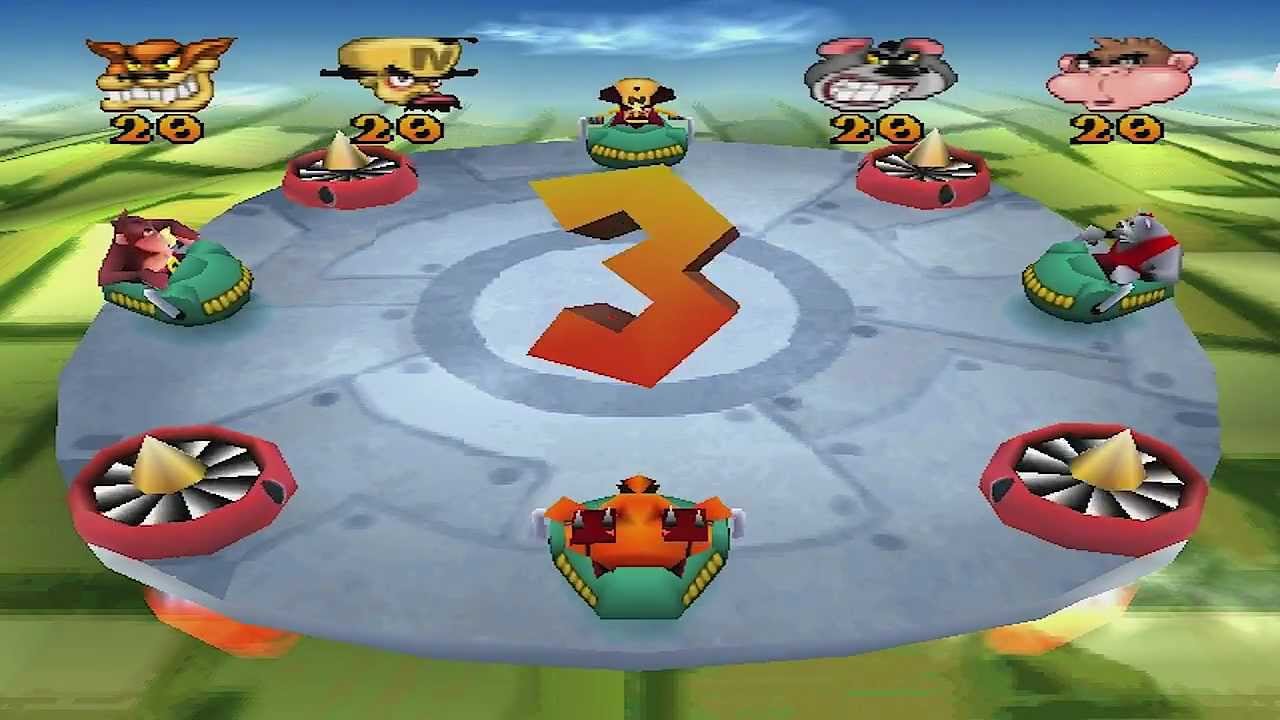 Crash Bash Walkthrough Part 15 HD 200 Warp Room 4 (Sky Balls) YouTube