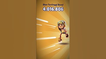 Thumbnail of aku bisaa!!!! akhirnya bisa jadi nomor 1 di subway surf setelah bermain 1 jam lebih 😵#juara #shorts