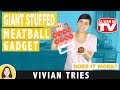 GIANT STUFFED MEATBALLS | MIGHTY MEATBALL REVIEW | TESTING AS SEEN ON TV PRODUCTS | VIVIAN TRIES