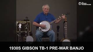 1930s Gibson TB-1 Pre-War Banjo Review | $5499 | Geoff Hohwald | Banjo Warehouse