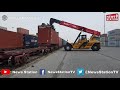 How Railways brings your stuff to you. Watch how giant containers transport goods across the World