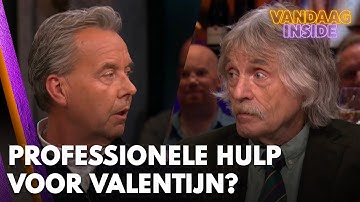 Johan Derksen ziet beelden van Valentijn Driessen: 