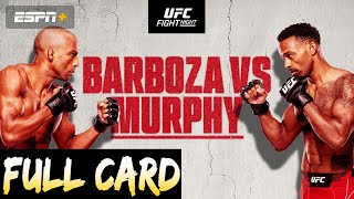 UFC Vegas 92 Predictions Barboza vs Murphy Full Card Betting Breakdown