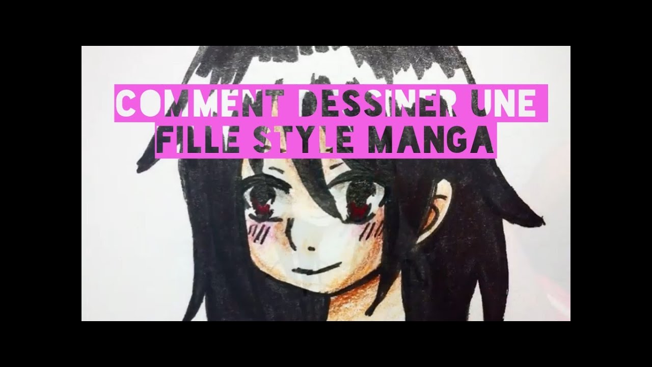Tuto//Comment dessiner un visage de fille style manga ! - YouTube