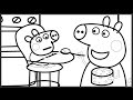 Peppa Pig Baby Alexander Kids Fun Art Activities Coloring Book Pages with Colored Markers