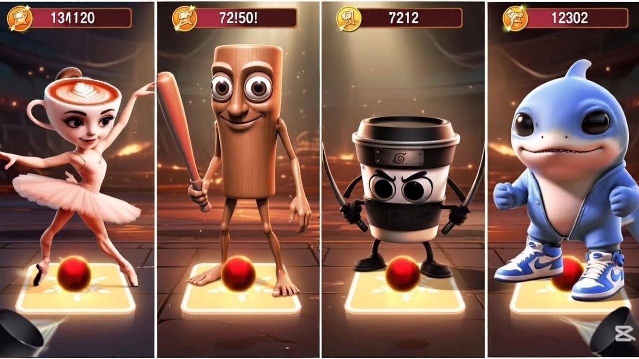 TRALALERO TRALALA – Meme Squad: Bolerona, Tung Tun, Coffin Dance | Tiles Hop