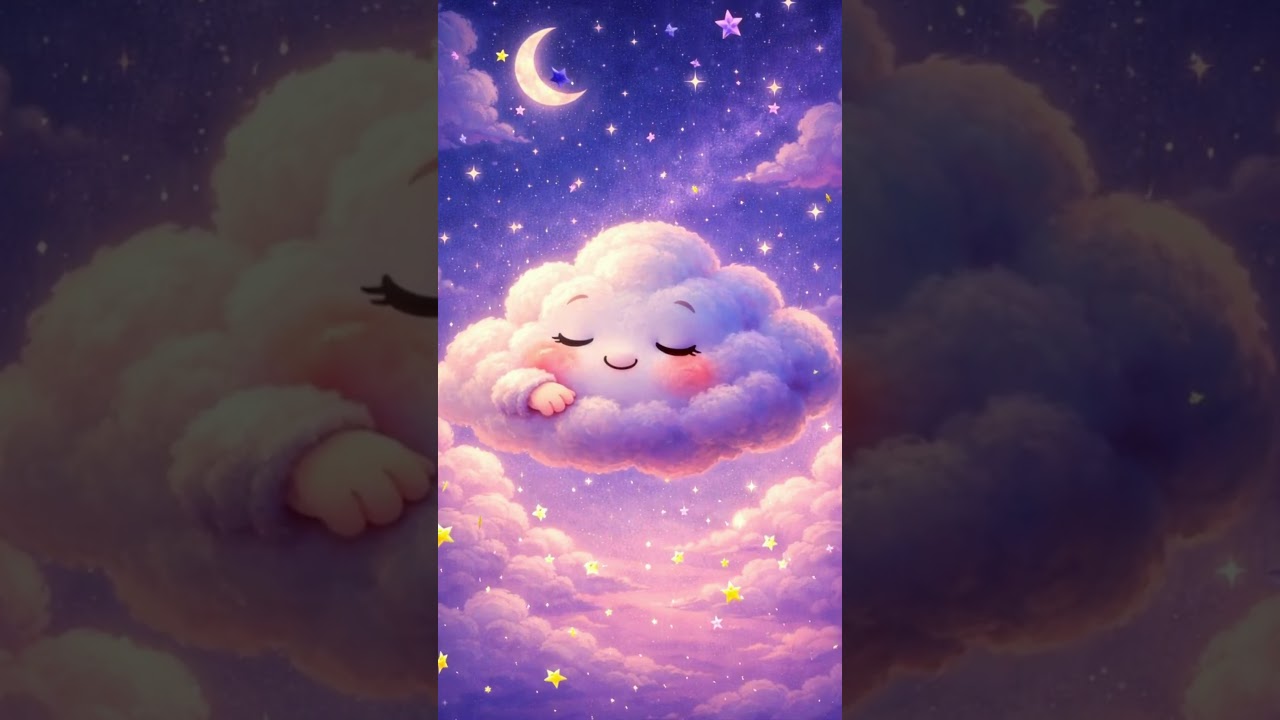Sleepy Little Cloud 🌙 Gentle Lullaby for Kids | Calming Sleep & Bedtime Music