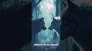 The Moonlit Battle A Ferocious Wolf Duel