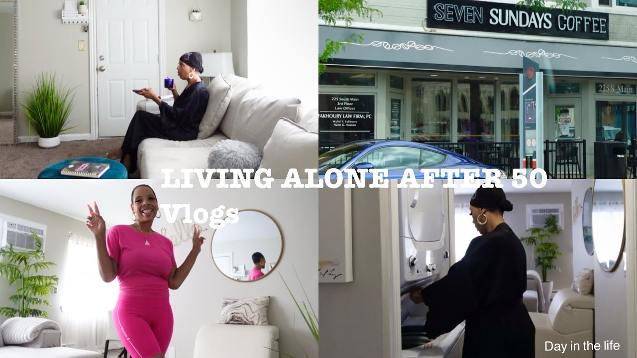 Living alone after 50 Realistic DITL: cook, clean, shop, unbox etc. 