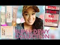 New Makeup Revolution SUPER DEWY Collection|DUPE 4 Charlotte Tilbury Pillow Talk Quad|TashaStJames