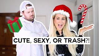 Boyfriend Rates My Christmas Outfits! 🎅🏻