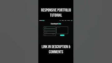 Responsive Portfolio Website using HTML CSS Javascript | Link in Description and Comments #html #css