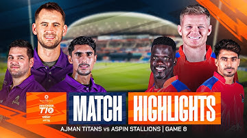 2025 Abu Dhabi T10 I Match 08 Highlights: Aspin Stallions vs Ajman Titans | Season 9