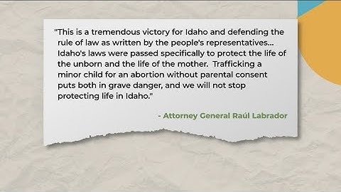 Ninth circuit reverses block on Idaho’s abortion trafficking law