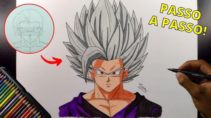 Vagner Desenhos - Iniciado o desenho Realista colorido do personagem Cell  do universo de Dragon Ball. Acompanhem!