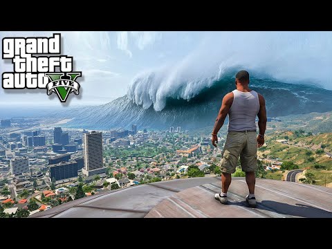 ОГРОМНОЕ ЦУНАМИ УНИЧТОЖИЛО ГОРОД В ГТА 5 МОДЫ! ТОРНАДО АПОКАЛИПСИС ОБЗОР МОДА GTA 5! ГТА ИГРЫ MODS