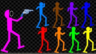 Survival Stickman Race Run From Pink Guard Squid Games