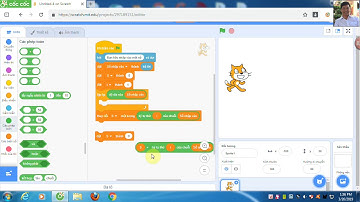 Lập trình Scratch tính tổng các chữ số