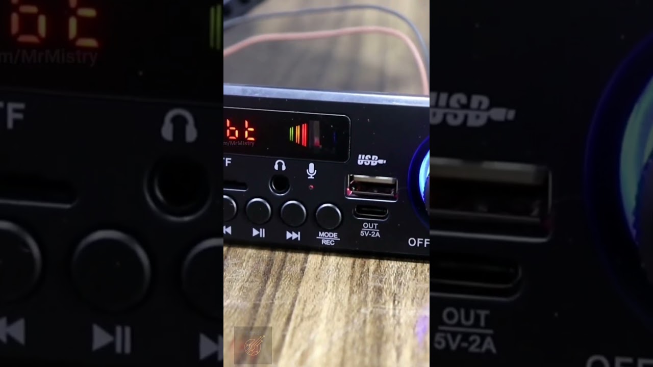 160w Bluetooth 5.0 Mp3 Decoder Amplifier Board USB Tf Aux Mic