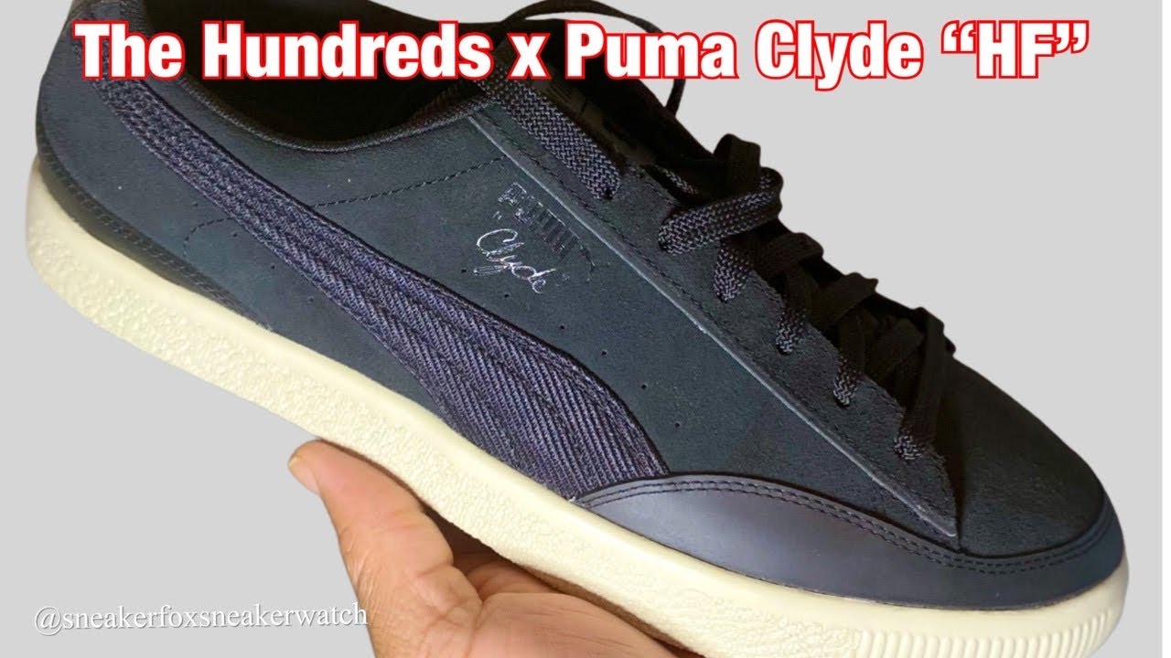 Puma men's THE HUNDREDS Clyde Men's Sneakers