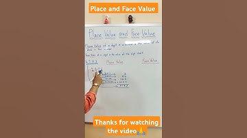 Place Value and Face Value of 4-Digit Number | Place Value | Face Value |#shorts #shortvideo #maths