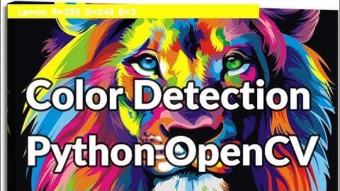 Color Detection using Python OpenCV