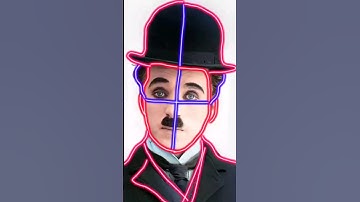 How to draw Charlie Chaplin ♥️🔥