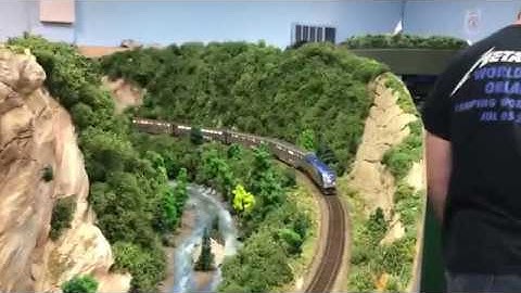 Amtrak Model Train with DCC Decoder LED Lighting