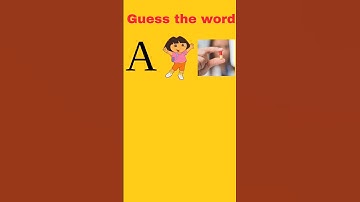 Can you guess the correct word in 10 seconds: visual puzzle game #challenge #language #shorts