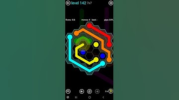 How To Solve Flow Free Hexes 7x7 Mania Level 142 Board Walk Through Solution Walkthrough