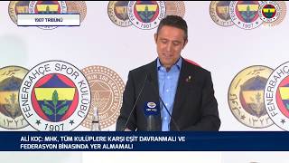 Başkanımız Ali Koç'un Basın Toplantısı Part 2