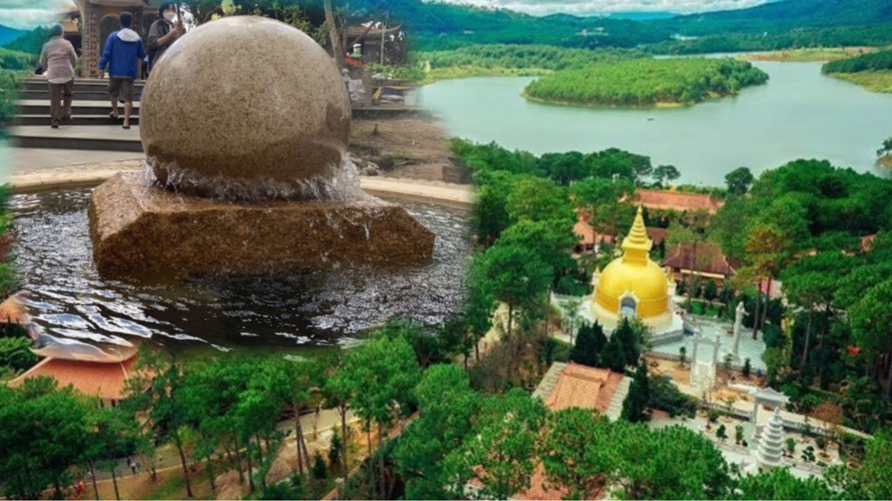 🔥Nơi Có Quả Cầu Đá Xoay Nước Độc Lạ Nhất Tại Thiền Viện Trúc Lâm Núi Phụng Hoàng Đà Lạt🔥🔥🔥