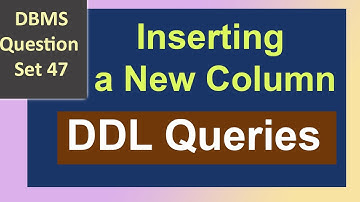 Inserting a New Column with a DDL Queries | DBMS Question Set 47 | #Kusal_Gunawardana