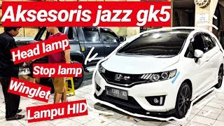 #jazzgk5 #gk5modifikasi #hondajazz aksesoris gk5 yang terpasang diatas
diantaranya: 1. head lamp 2. stop 3. winglet 4. bohlamp hid h7 info
dan pemesanan...