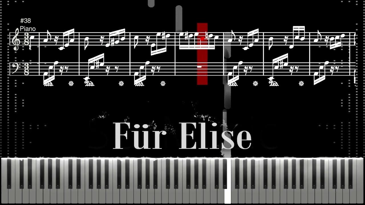 "Fur Elise" Piano Tutorial Sheet Music Beethoven YouTube