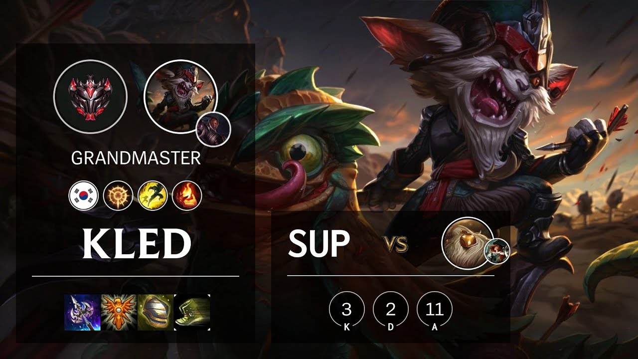 Kled Support vs Bard - KR Grandmaster Patch 10.3