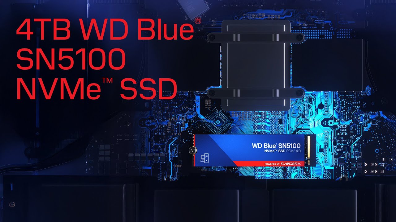 WD Blue SN5100 1TB WDS100T5B0E 7100/6700MB/s PCIe Gen 4.0 M.2 2280