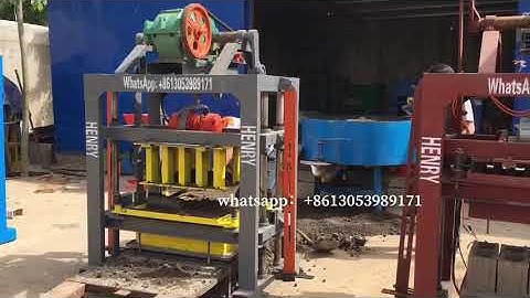 QTJ4 -40 block making machine produce 6 inches solid blocks