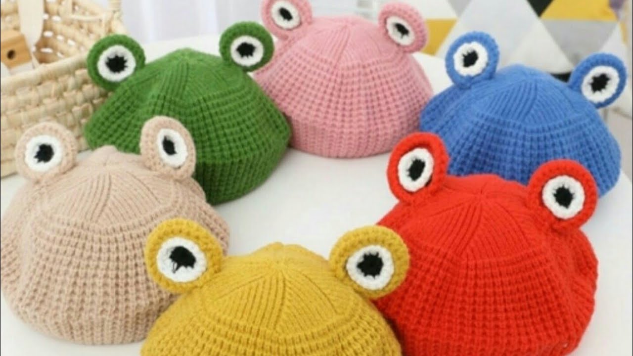 تشكيلة متنوعة ورائعة من القبعات👒 الشتوية للأطفال👫