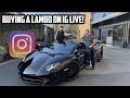 Buying a 300k lambo sv on instagram live from carl hartley