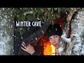 Welcome to my Warm Shelter! 3 DAYS CAMPING in a Winter Cave [1 Hour]