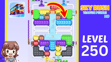 Sky Rush Traffic Puzzle Level 250 Solution Walkthrough