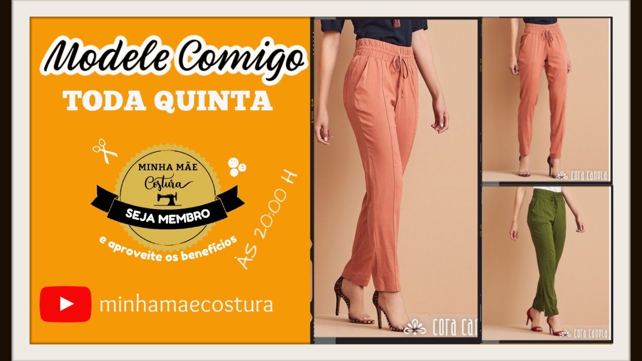 CALÇA JOGGER COM ELASTICO