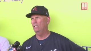 Braves manager Brian Snitker talks about his extension