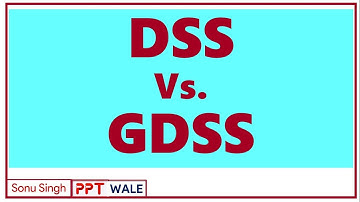 DSS vs GDSS | Decision support system | Group decision support system | MIS | BBA/MBA | ppt