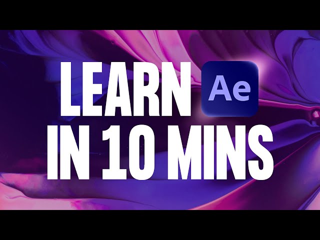 Learn After Effects in 10 Minutes! Beginner Tutorial class=