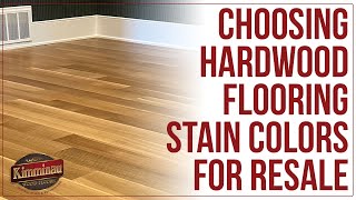 Choosing Hardwood Flooring Stain Colors for Resale