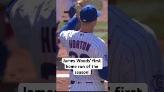 James Woods’ first home run of the season